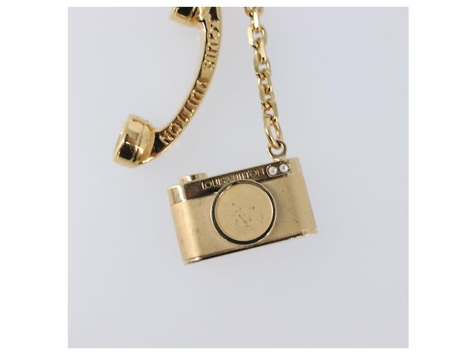 LOUIS VUITTON Porte Cles Hollywood Charm Metal Gold Tone M65382 LV Auth 202823A - vista 4
