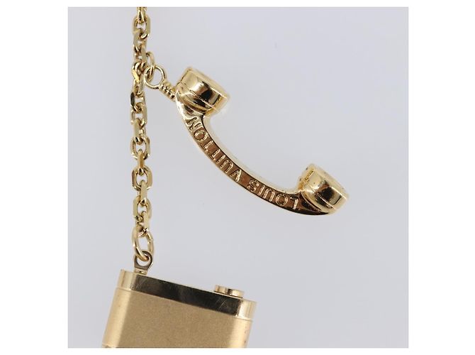 LOUIS VUITTON Porte Cles Hollywood Charm Metal Gold Tone M65382 LV Auth 202823A - vista 7