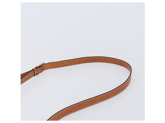 Céline Borsa a tracolla CELINE Macadam Canvas PVC Leather Brown Gold Auth mr2903 Marrone D'oro - vista 14