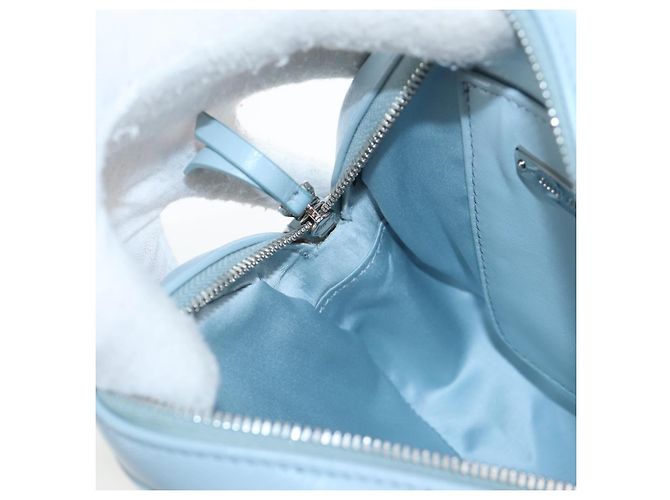 Borsa Miu Miu Matelassé con catena in pelle 2way Azzurro Argento Auth BA15639V Blu chiaro - vista 22