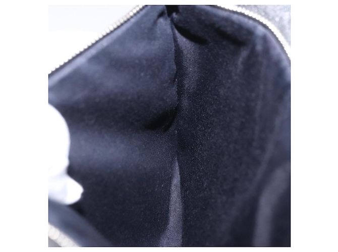 CHANEL Matelasse Schultertasche mit Kette aus Lammleder Schwarz Silber CC Auth 200782V - Ansicht 23