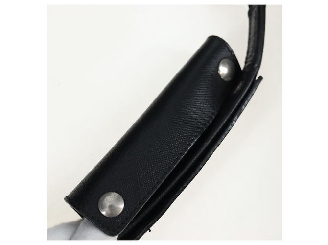 PRADA Boston Bag Nylon 2way Schwarz Silber Auth 199801A - Ansicht 15