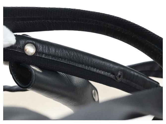 PRADA Boston Bag Nylon 2way Schwarz Silber Auth 199801A - Ansicht 17