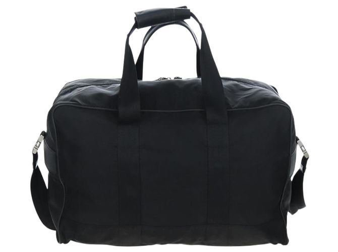 PRADA Boston Bag Nylon 2way Schwarz Silber Auth 199801A - Ansicht 2