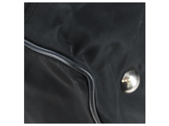 PRADA Boston Bag Nylon 2way Schwarz Silber Auth 199801A - Ansicht 22