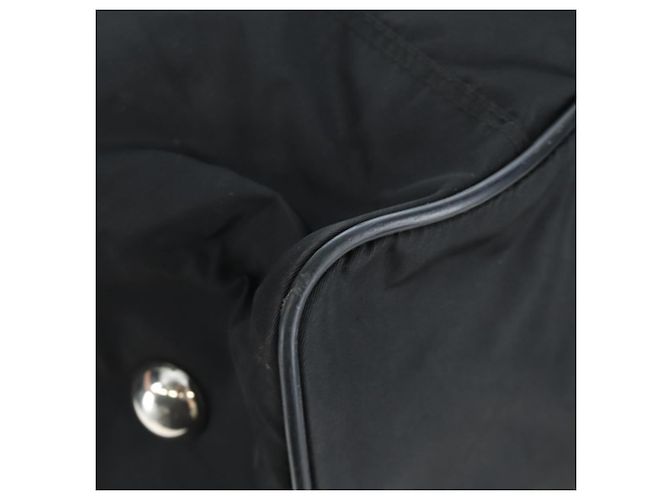 PRADA Boston Bag Nylon 2way Schwarz Silber Auth 199801A - Ansicht 23
