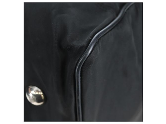 PRADA Boston Bag Nylon 2way Schwarz Silber Auth 199801A - Ansicht 25