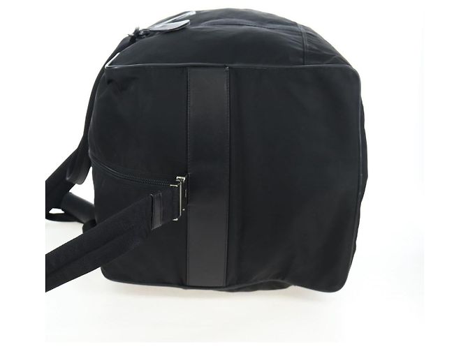 PRADA Boston Bag Nylon 2way Schwarz Silber Auth 199801A - Ansicht 3