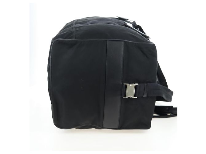 PRADA Boston Bag Nylon 2way Schwarz Silber Auth 199801A - Ansicht 4