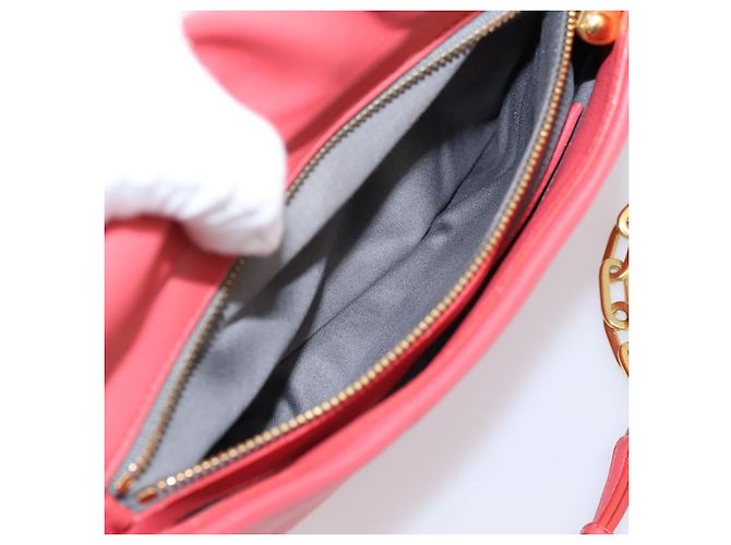 Borsa a tracolla con catena Miu Miu Pelle Rosa Oro Auth BA15636V D'oro - vista 25