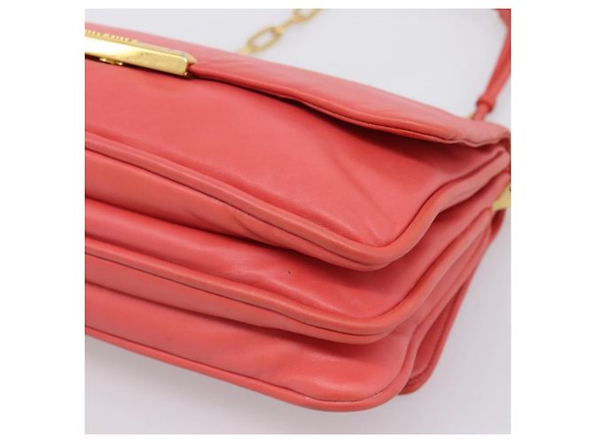 Borsa a tracolla con catena Miu Miu Pelle Rosa Oro Auth BA15636V D'oro - vista 9