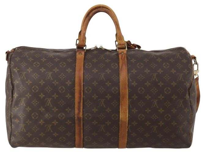 LOUIS VUITTON Monogram Keepall Bandouliere 55 Boston Bag M41414 LV Auth 197823 Monogramma - vista 2