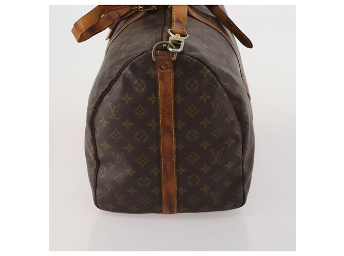 LOUIS VUITTON Monogram Keepall Bandouliere 55 Boston Bag M41414 LV Auth 197823 Monogramma - vista 3