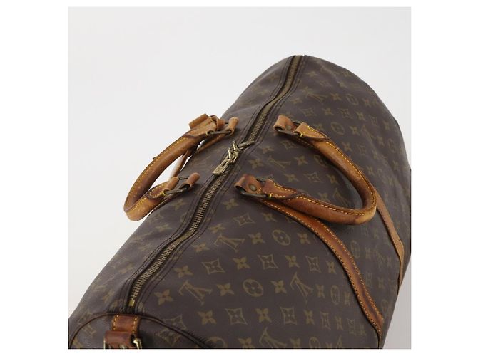 LOUIS VUITTON Monogram Keepall Bandouliere 55 Boston Bag M41414 LV Auth 197823 Monogramma - vista 6