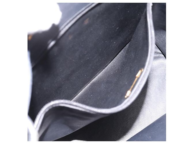 Borsa a tracolla Christian Dior in pelle blu navy e oro Auth ti3995 - vista 20