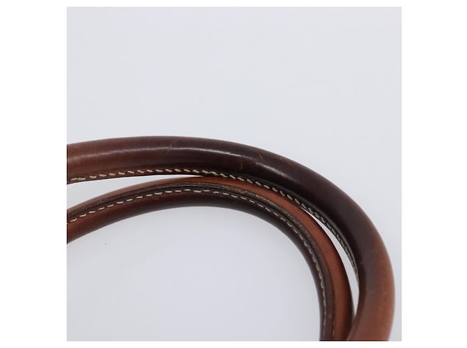 Céline Borsa Boston CELINE Macadam Canvas PVC Leather Brown Gold Auth 200674 Marrone D'oro - vista 9