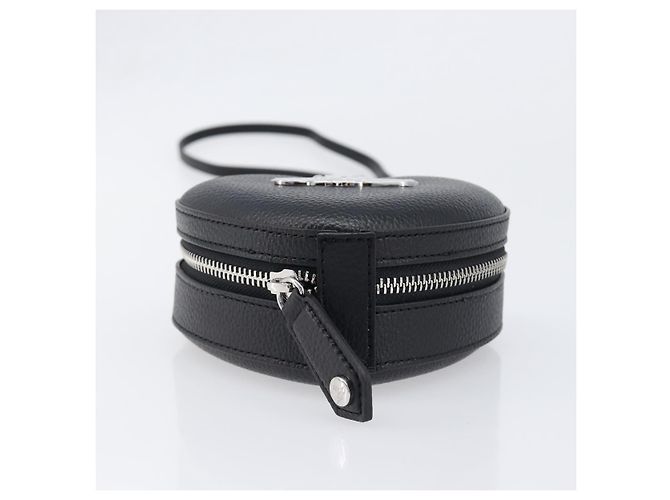 Borsa a tracolla Vivienne Westwood in pelle nera argento Auth 202138V Nero - vista 5