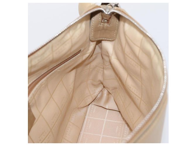 16 Céline CELINE Schultertasche Leder Beige Silver Auth 203421 Silber - Ansicht 19