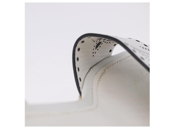 Sandali LOUIS VUITTON Star Board Line in pelle bianca LV Auth 202318M Bianco - vista 16