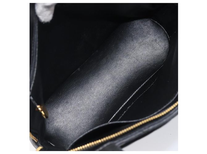 Borsa Tote CHANEL Matelasse in Pelle d'Agnello Nera e Oro CC Auth 203447V Nero D'oro - vista 11