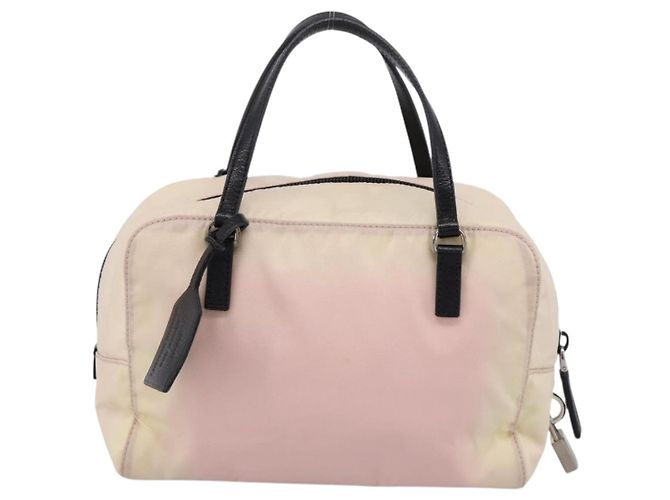 Borsa a mano PRADA Nylon Rosa Nero Auth 201438 - vista 2