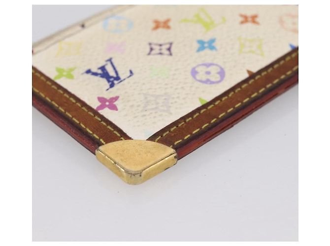 LOUIS VUITTON Monogram Multicolor Pochette Cles White M92655 LV Auth BA15747 Weiß - Ansicht 16