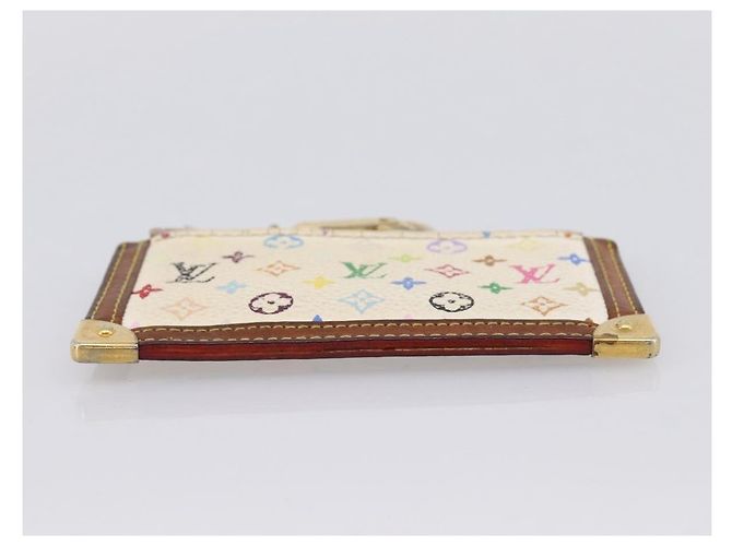 LOUIS VUITTON Monogram Multicolor Pochette Cles White M92655 LV Auth BA15747 Weiß - Ansicht 7