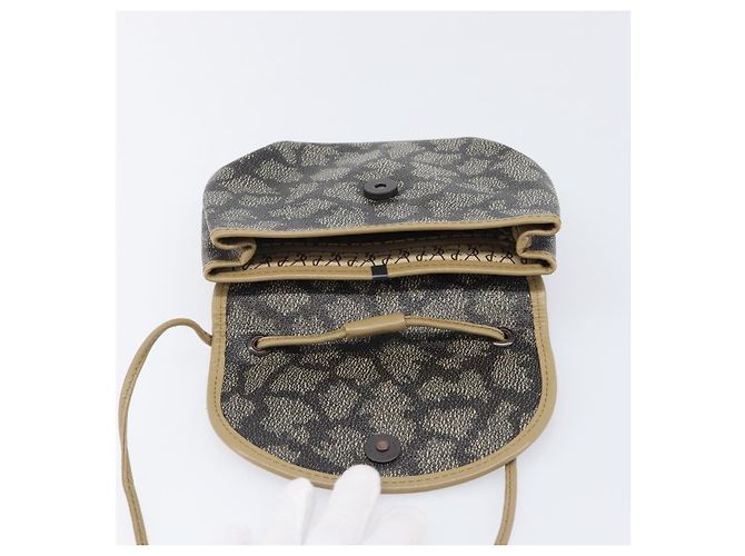 Autre Marque Borsa a tracolla SAINT LAURENT PVC Canvas Gray Auth 200711 Marrone - vista 11
