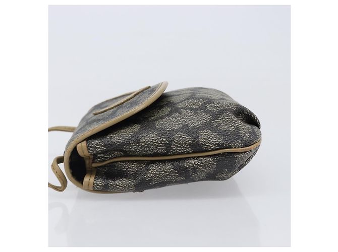 Autre Marque Borsa a tracolla SAINT LAURENT PVC Canvas Gray Auth 200711 Marrone - vista 4