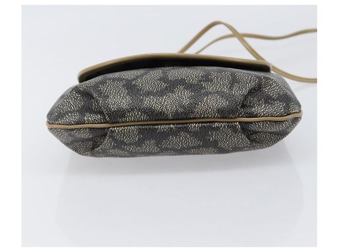 Autre Marque Borsa a tracolla SAINT LAURENT PVC Canvas Gray Auth 200711 Marrone - vista 5