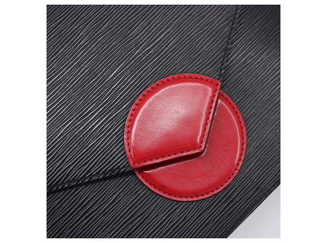 LOUIS VUITTON Epi Osh Shoulder Bag Black Red M52444 LV Auth BA15647 Nero Rosso - vista 18