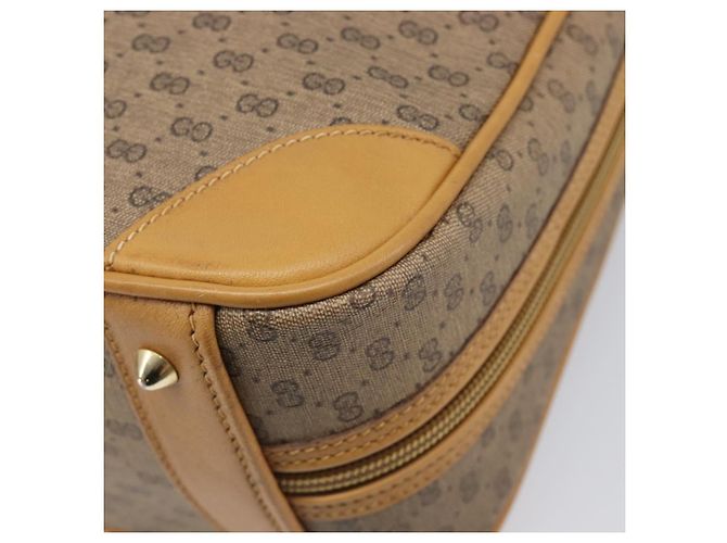 Bolso de mano GUCCI Micro GG Supreme PVC Beige Gold 000 39 0030 Auth BA15706 Dorado - vista 17