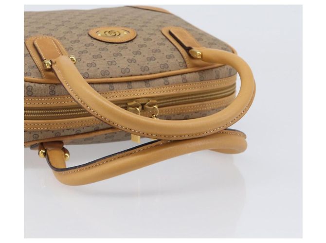 Bolso de mano GUCCI Micro GG Supreme PVC Beige Gold 000 39 0030 Auth BA15706 Dorado - vista 7