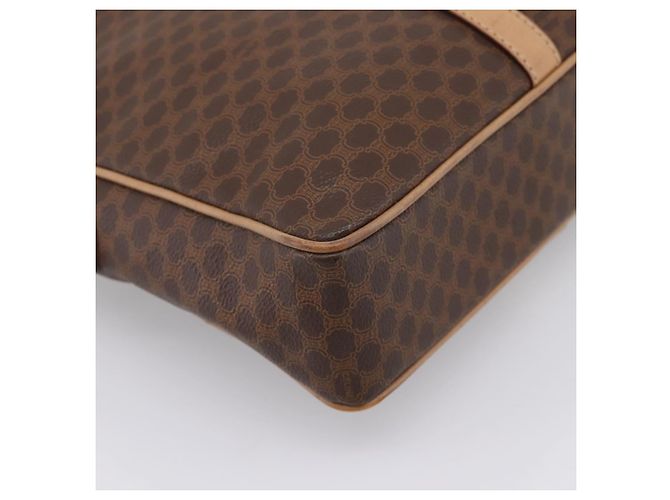 Céline Borsa Business CELINE Macadam PVC Pelle Marrone Tono Oro Auth ti4006 - vista 14