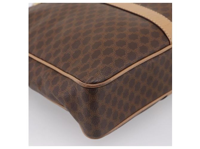 Céline Borsa Business CELINE Macadam PVC Pelle Marrone Tono Oro Auth ti4006 - vista 16
