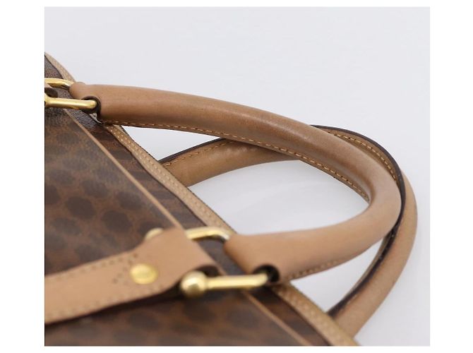 Céline Borsa Business CELINE Macadam PVC Pelle Marrone Tono Oro Auth ti4006 - vista 8