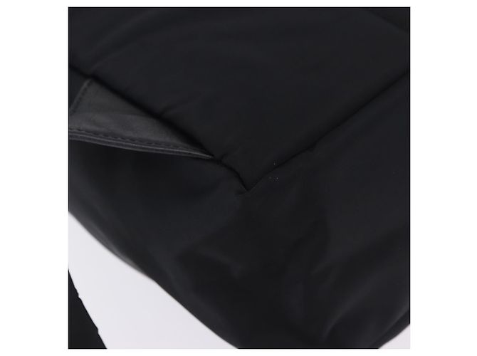 Mochila BURBERRY Nylon Black Gold Tone Auth ti4024 Negro - vista 17