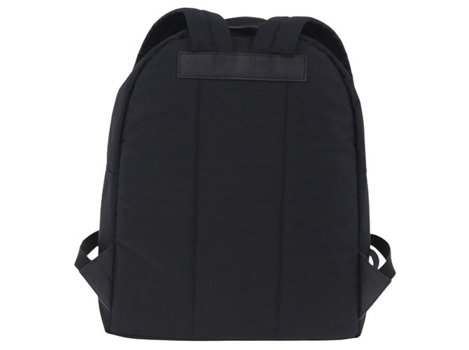 Mochila BURBERRY Nylon Black Gold Tone Auth ti4024 Negro - vista 2