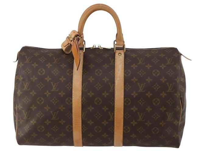 LOUIS VUITTON Monogram Keepall 45 Boston Bag M41428 LV Auth 199016 Monograma - vista 13
