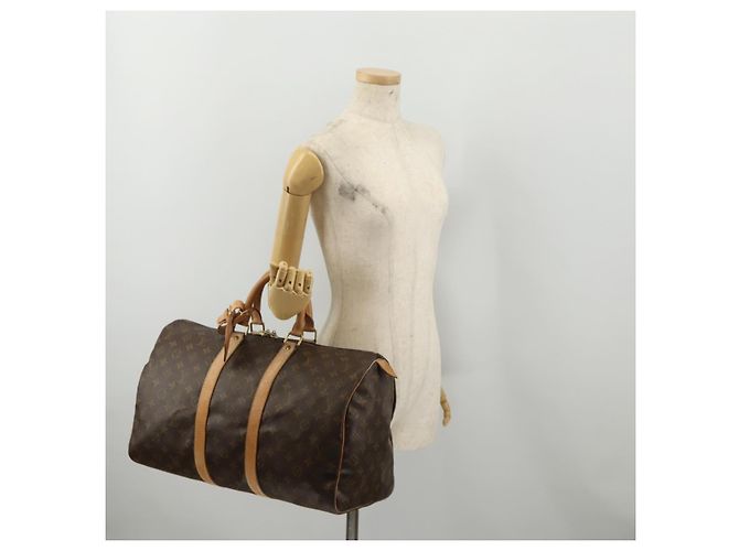 LOUIS VUITTON Monogram Keepall 45 Boston Bag M41428 LV Auth 199016 Monograma - vista 22