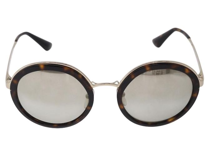 PRADA Sonnenbrille Metal Brown Gold Tone Auth 203370 Braun - Ansicht 13