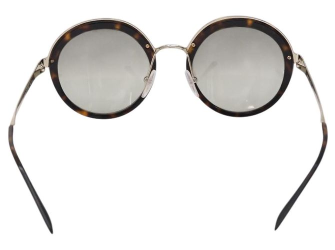 PRADA Sonnenbrille Metal Brown Gold Tone Auth 203370 Braun - Ansicht 2