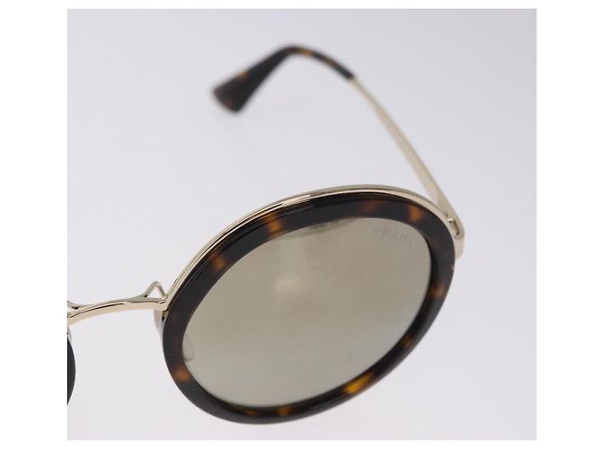 PRADA Sonnenbrille Metal Brown Gold Tone Auth 203370 Braun - Ansicht 4