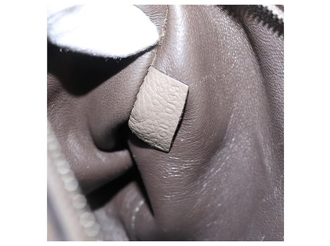 Céline Borsa a mano CELINE Trapeze in pelle scamosciata 2way Beige Silver Auth hk4044 Argento - vista 27