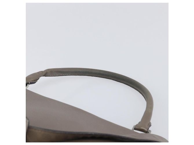 Céline Borsa a mano CELINE Trapeze in pelle scamosciata 2way Beige Silver Auth hk4044 Argento - vista 7