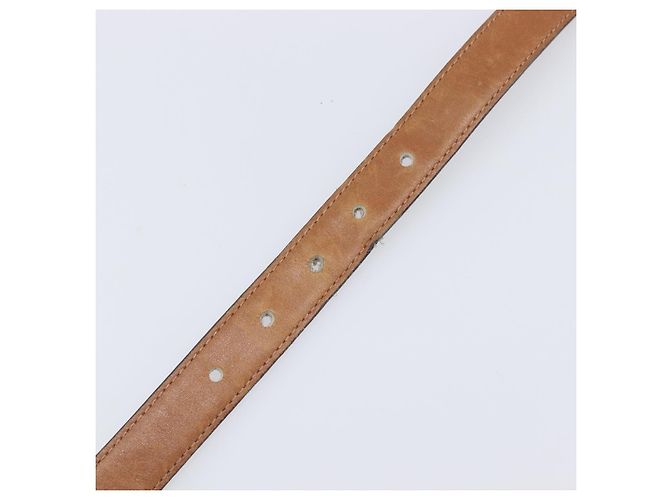 Céline Cinto CELINE em Couro Conjunto de 5 Castanho Tom Dourado Prateado Auth BA15477 Marrom Prata - vista 16