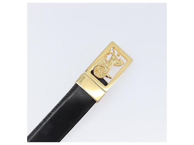 Céline Cinto CELINE em Couro Conjunto de 5 Castanho Tom Dourado Prateado Auth BA15477 Marrom Prata - vista 21