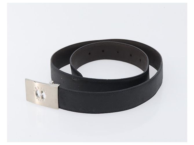 Céline Cinto CELINE em Couro Conjunto de 5 Castanho Tom Dourado Prateado Auth BA15477 Marrom Prata - vista 4