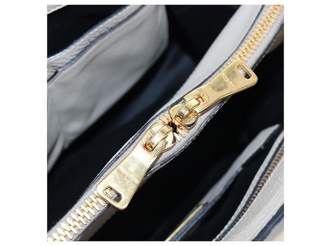 Miu Miu Tote Bag Leder 2way Beige Gold Auth 200436M Golden - Ansicht 27