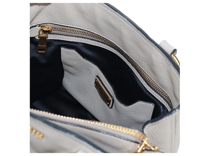 Miu Miu Tote Bag Leder 2way Beige Gold Auth 200436M Golden - Ansicht 28
